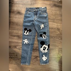 Disney zara denim long pants